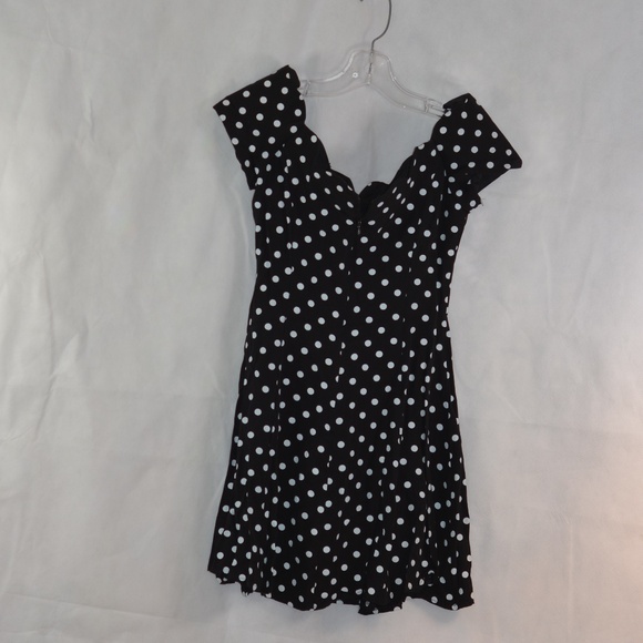 Joseph Ribkoff Polka Dot Dress SZ 5/6 - Picture 6 of 8